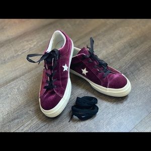 Converse All Star Velvet Sneakers